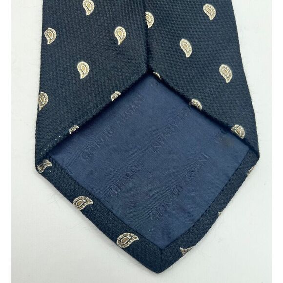 Giorgio Armani - A Milano Borgonuovo 21‎ 100% Silk Tie Paisley Handmade in Italy - Picture 3 of 7